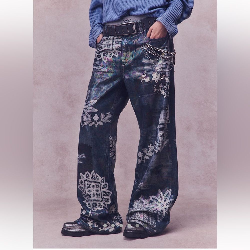 Free People Tinsley Printed High-Rise
Illusions Jeans